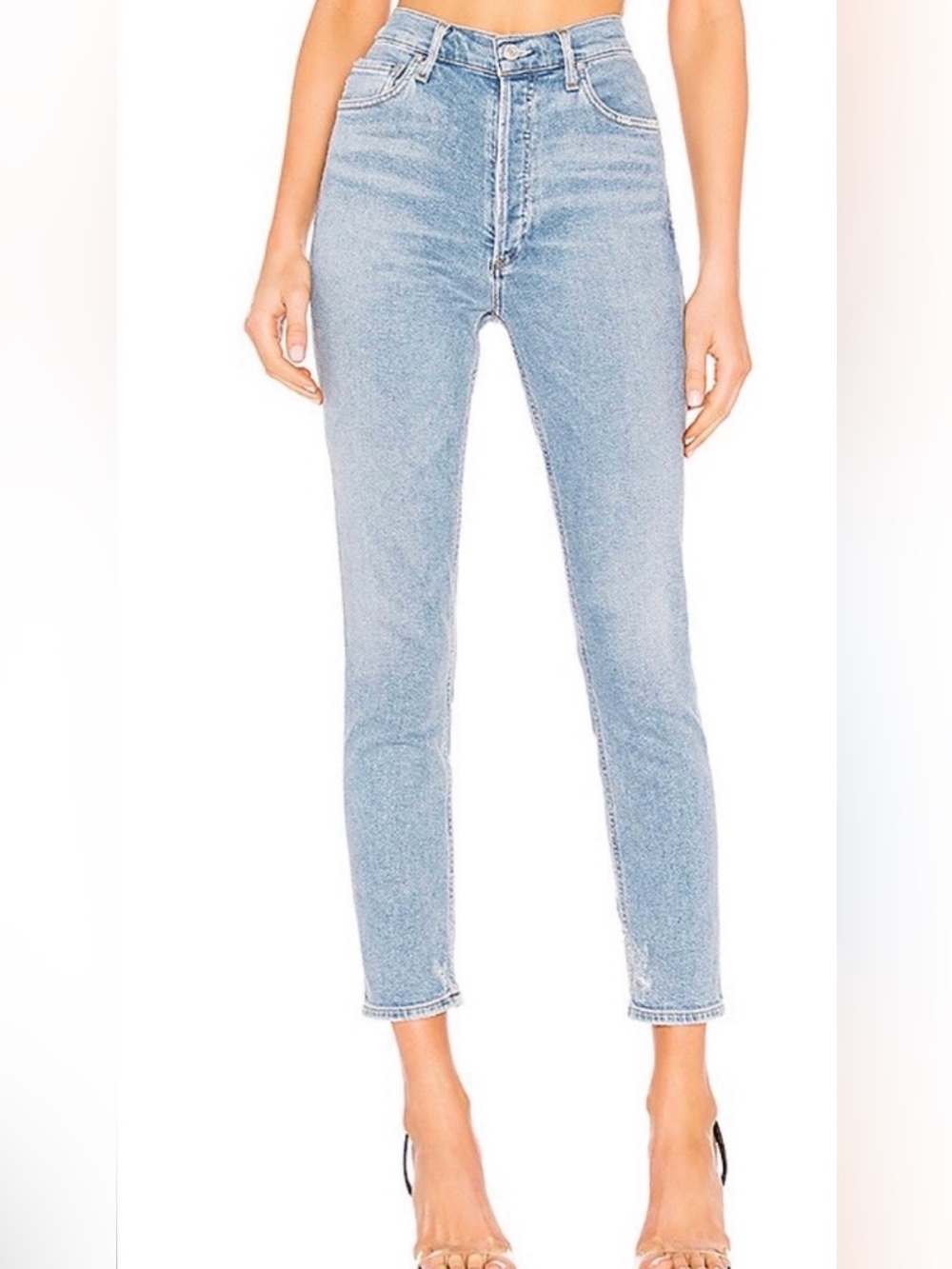 AGOLDE Nico High Rise Slim Straight Cropped Jeans Size 26 in Embark A093D-1256